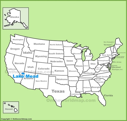 Lake Mead Location Map