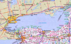 Lake Ontario road map