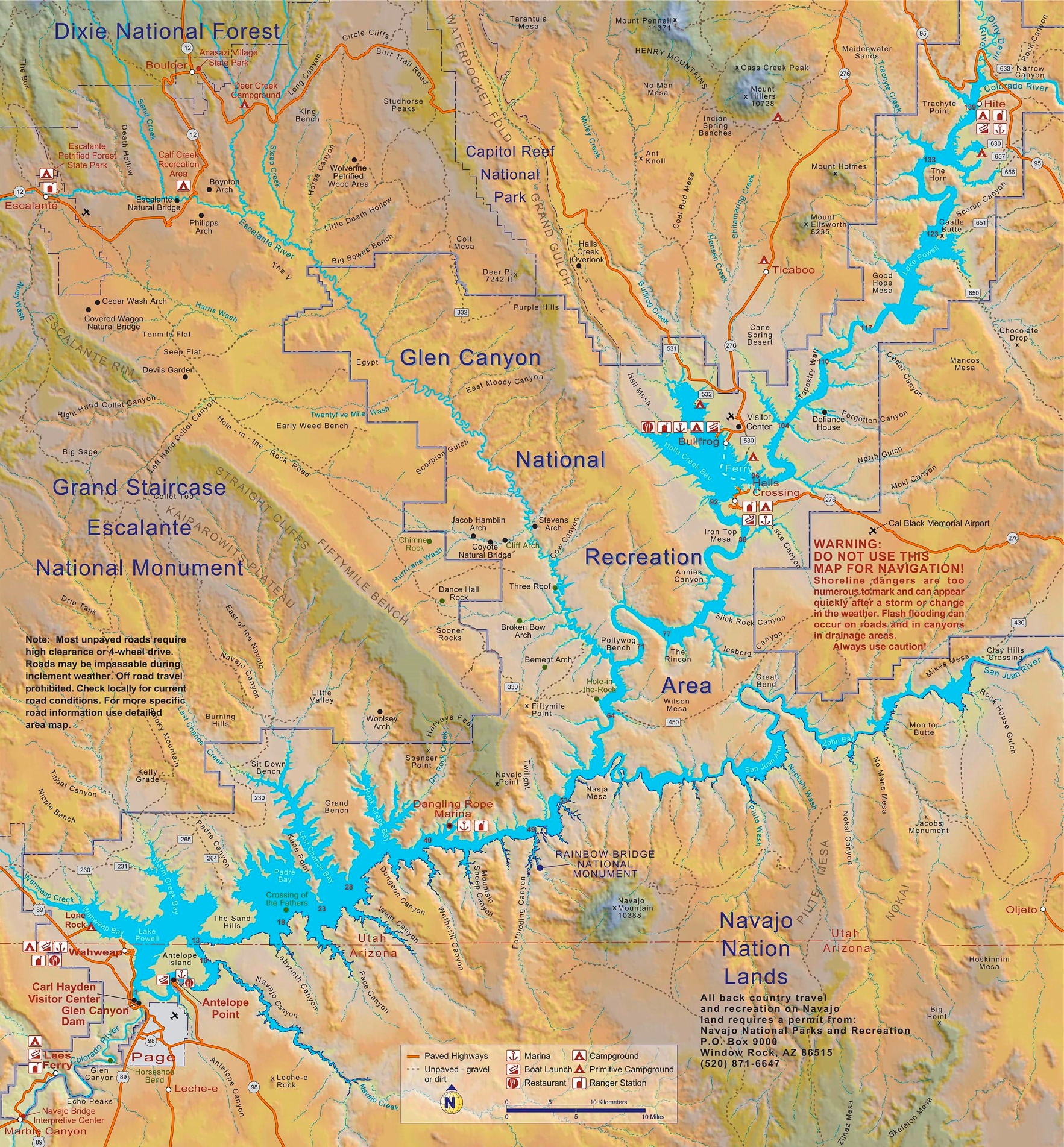 Albums 99+ Images where is lake powell on a map Completed