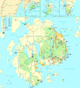 Acadia National Park trail map
