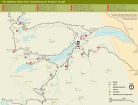 Two Medicine Valley trail map