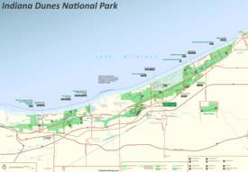 Indiana Dunes Tourist Map