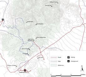 Joshua Tree area road map
