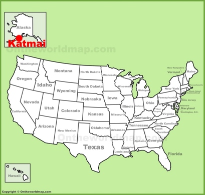 Katmai National Park Location Map