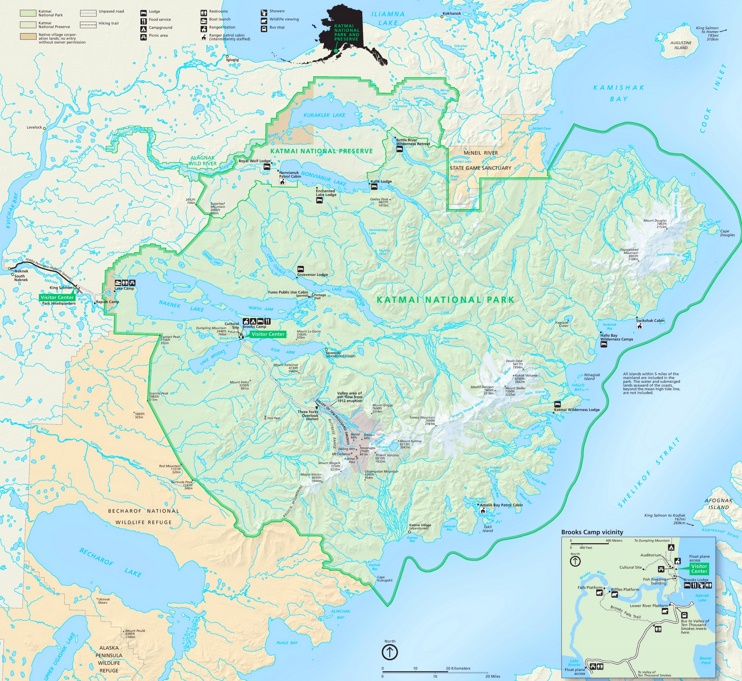 Map of Katmai National Park