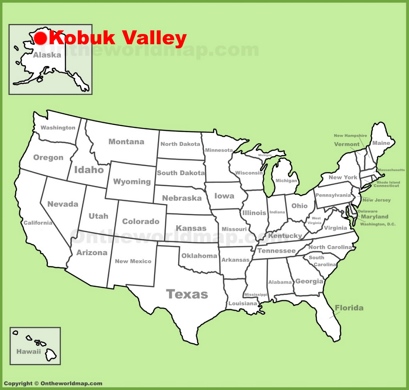 Kobuk Valley National Park Location Map