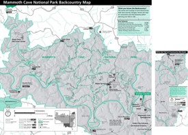Mammoth Cave backcountry map