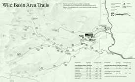 Rocky Mountain Wild Basin Area trails map
