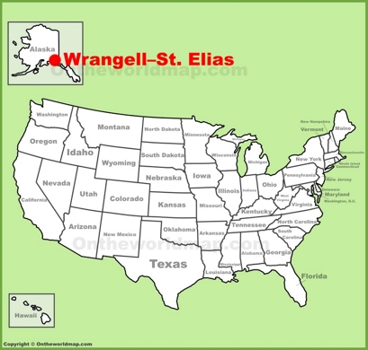 Wrangell–St. Elias National Park Location Map