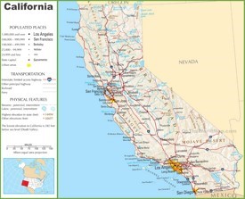 California highway map
