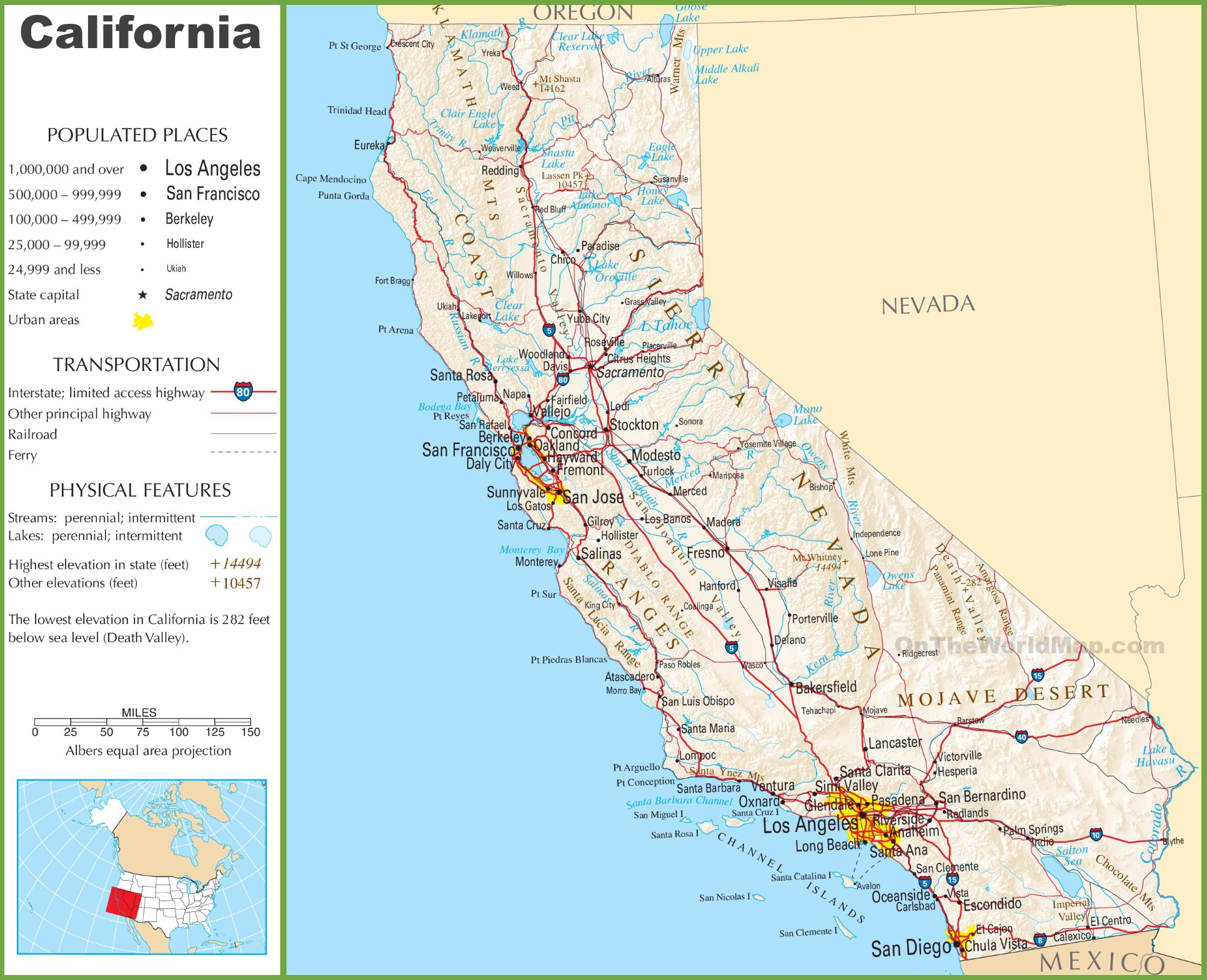 California Highway Map