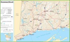 Connecticut highway map