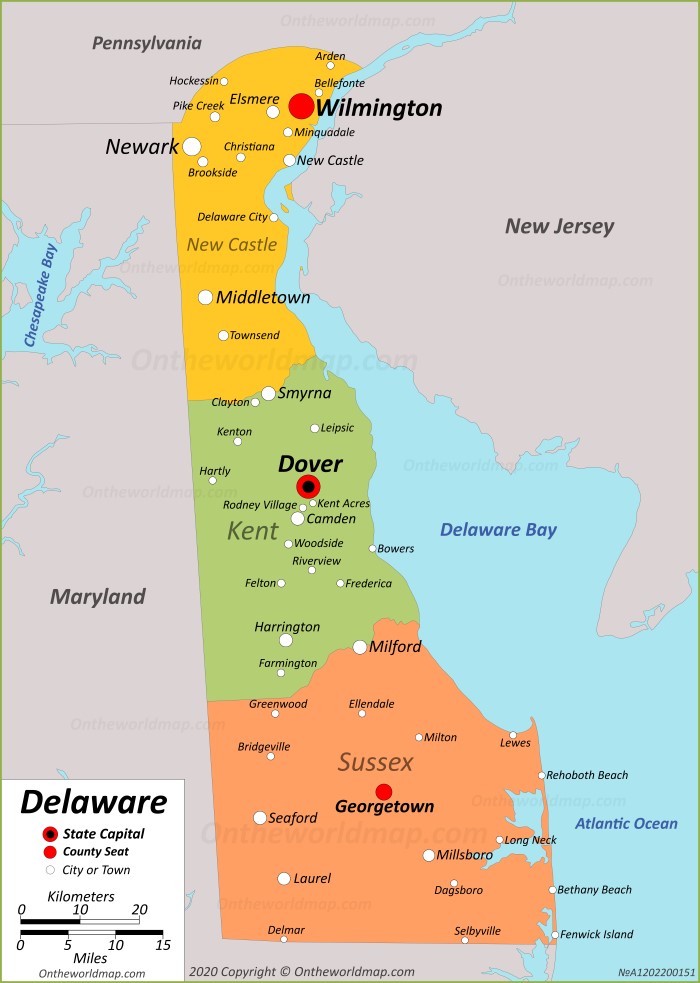 Delaware State Maps Usa Maps Of Delaware De