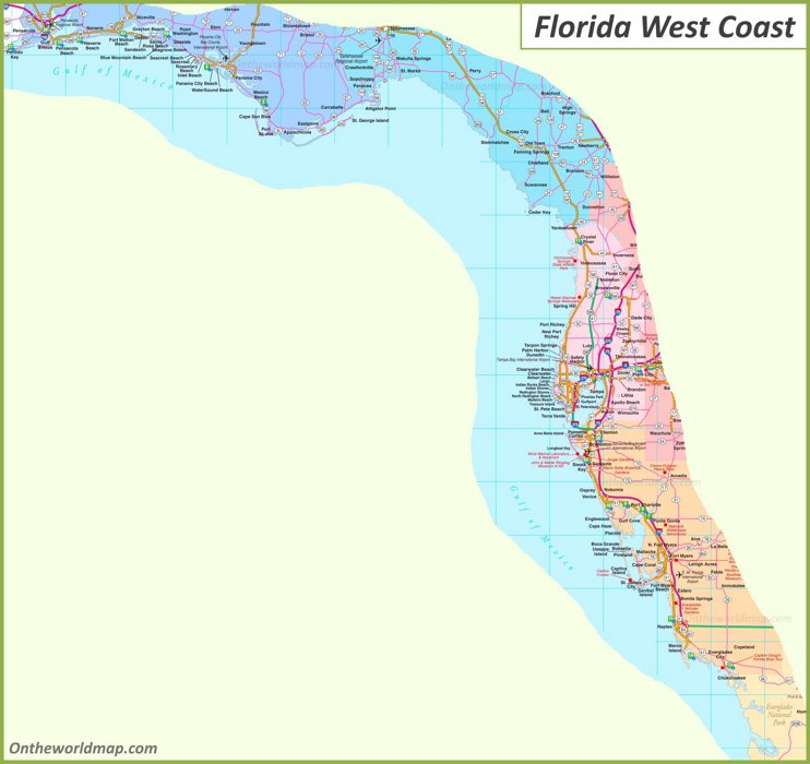 map-of-florida-west-coast