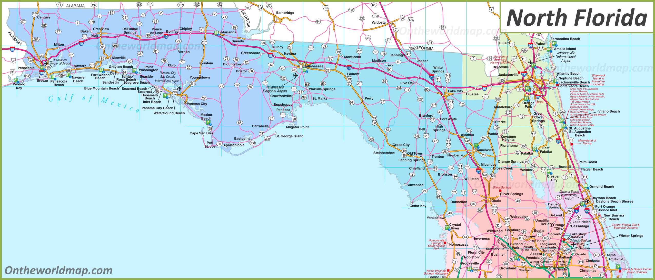 Map North Florida Map Of Spain Andalucia