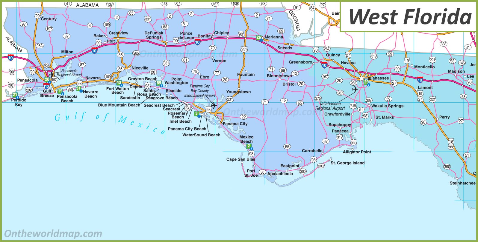 West Florida Map With Cities Western Europe Map 44556 Hot Sex Picture 9091