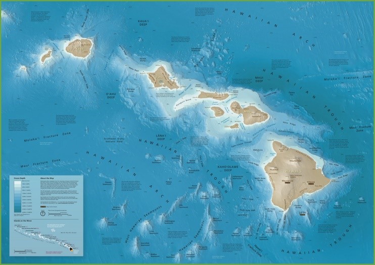 Hawaii seafloor map
