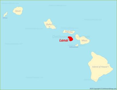 Lanai Location Map
