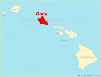Oahu Location Map
