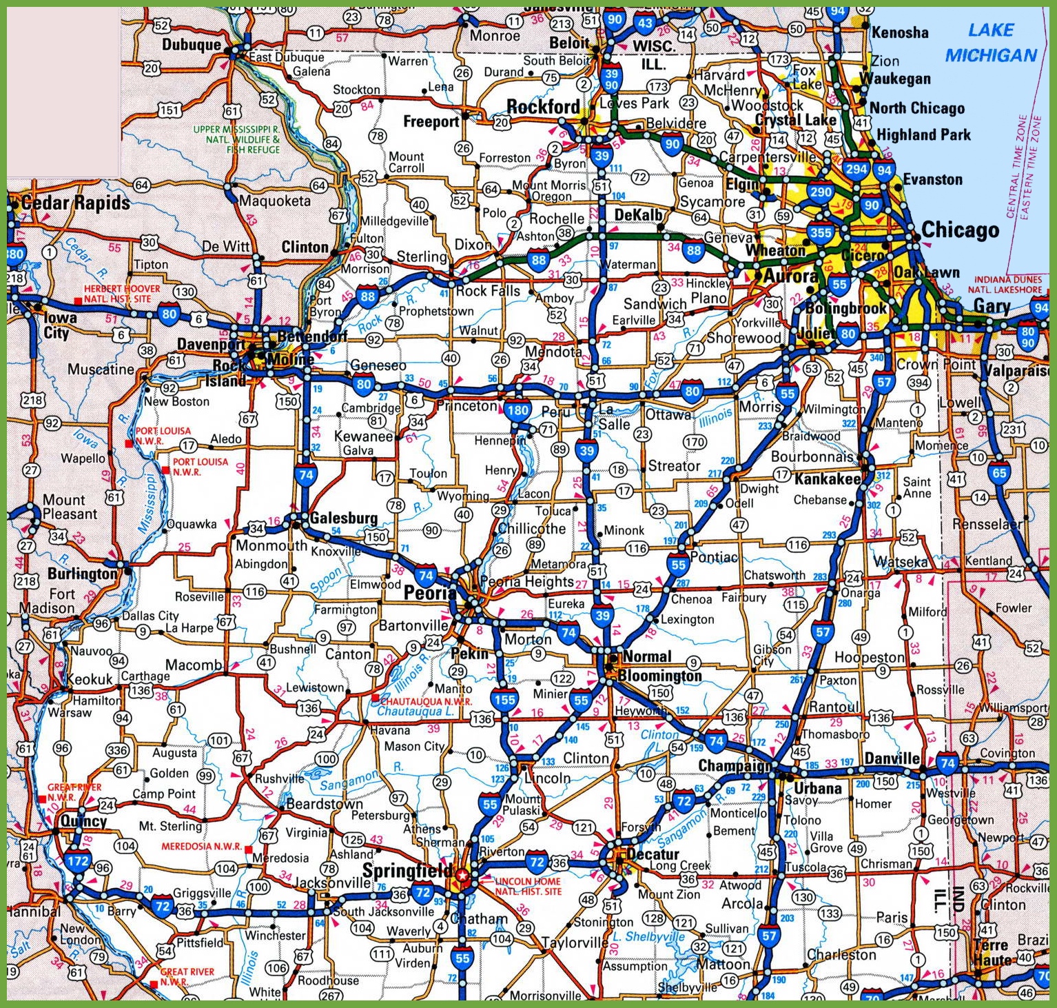 Map Of Illinois