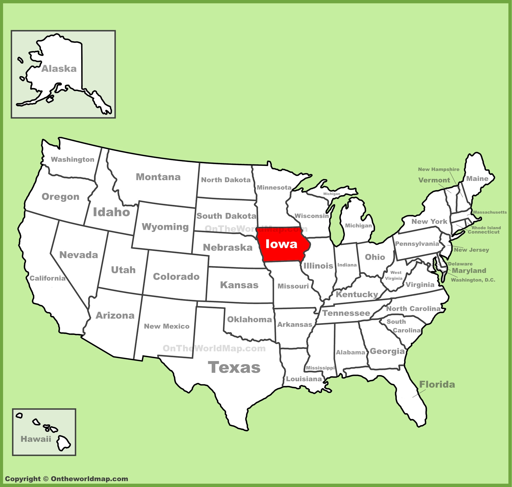 Iowa State Maps Usa Maps Of Iowa Ia