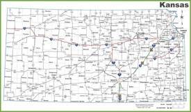 Kansas road map