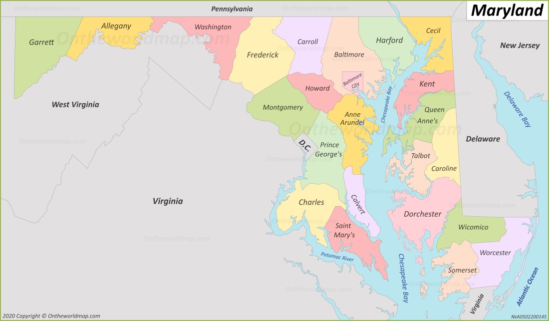 Maryland County Map 2109 Hot Sex Picture