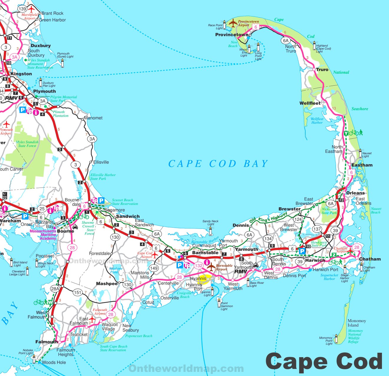 Map of Cape Cod