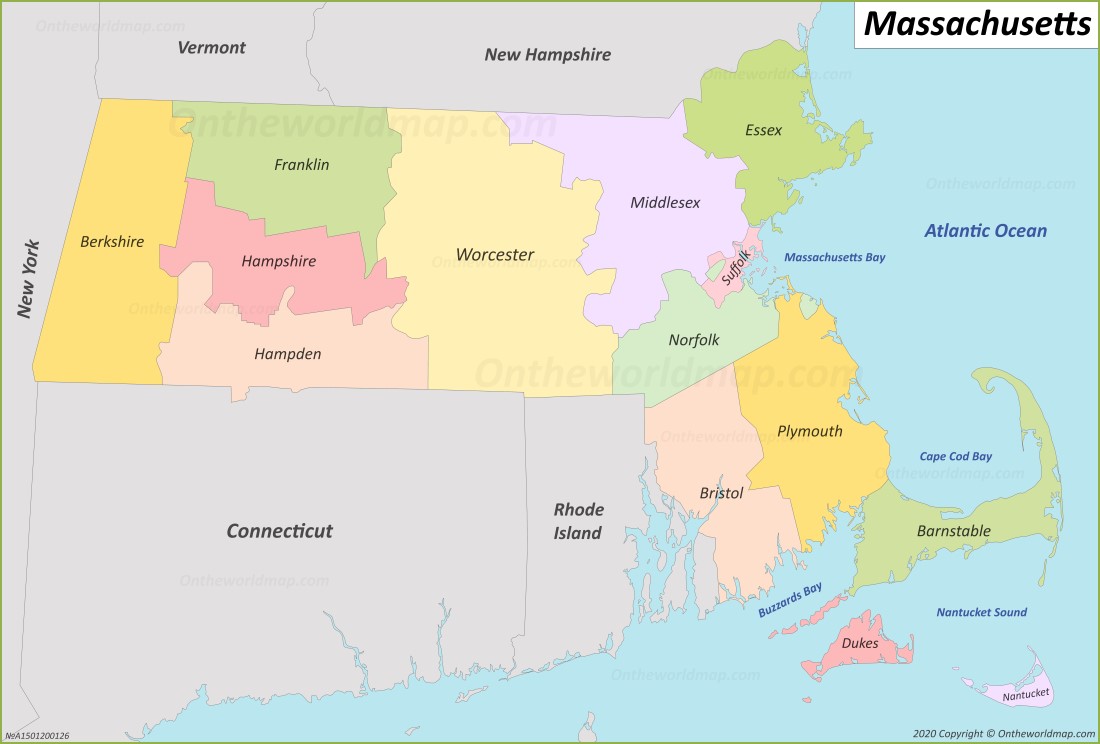 29 Massachusetts Map By County Online Map Around The World
