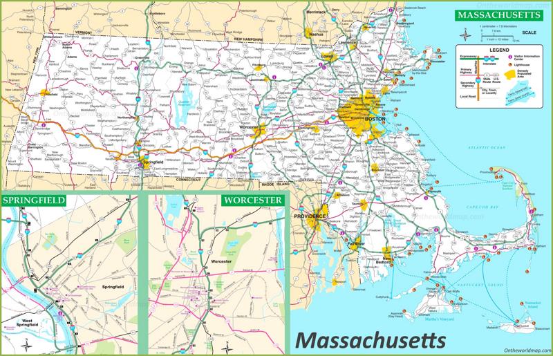 Massachusetts Road Map