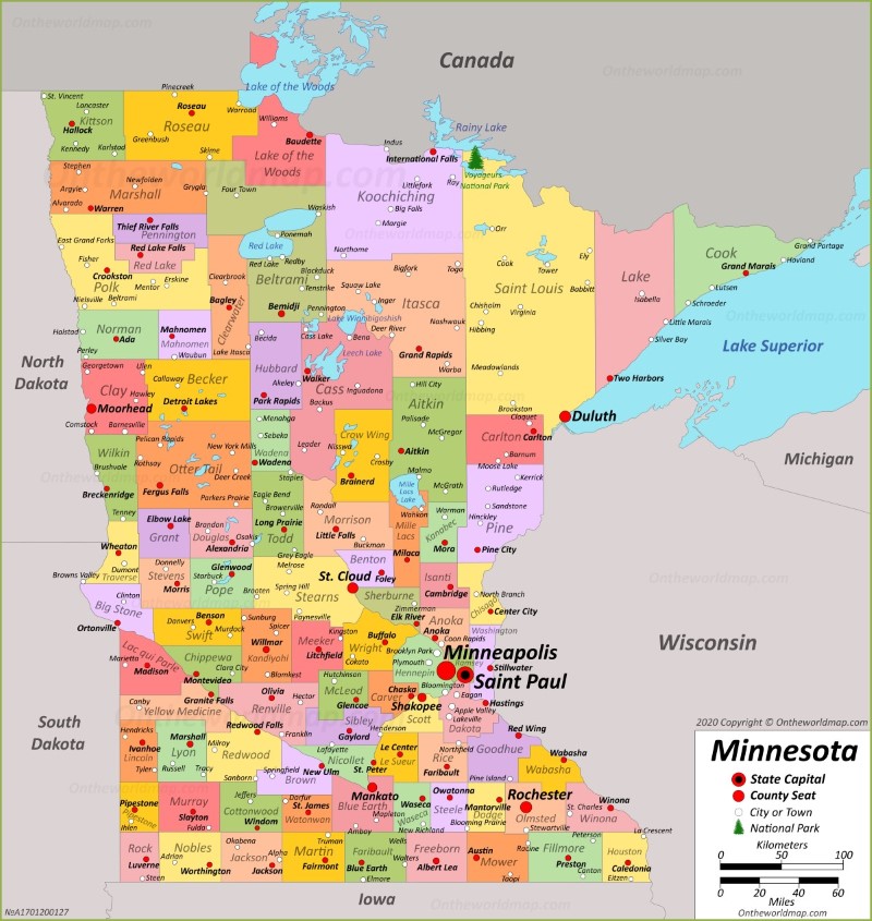 Map of Minnesota