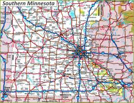 Map of Southern Minnesota
