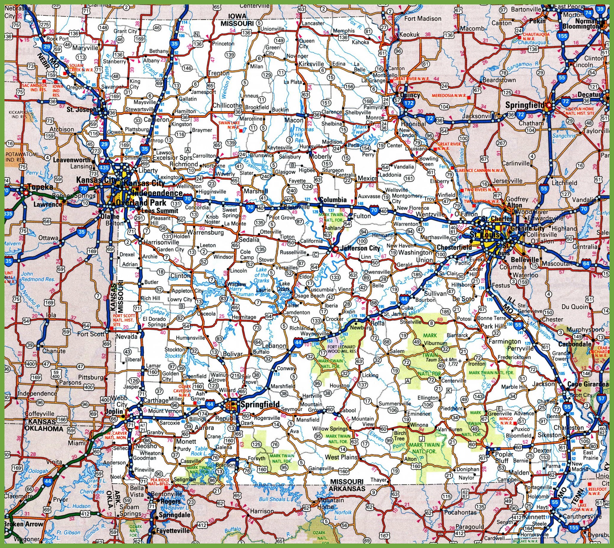 Missouri Road Map