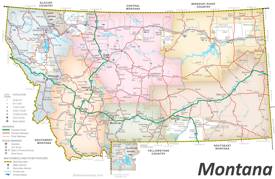 Montana Road map