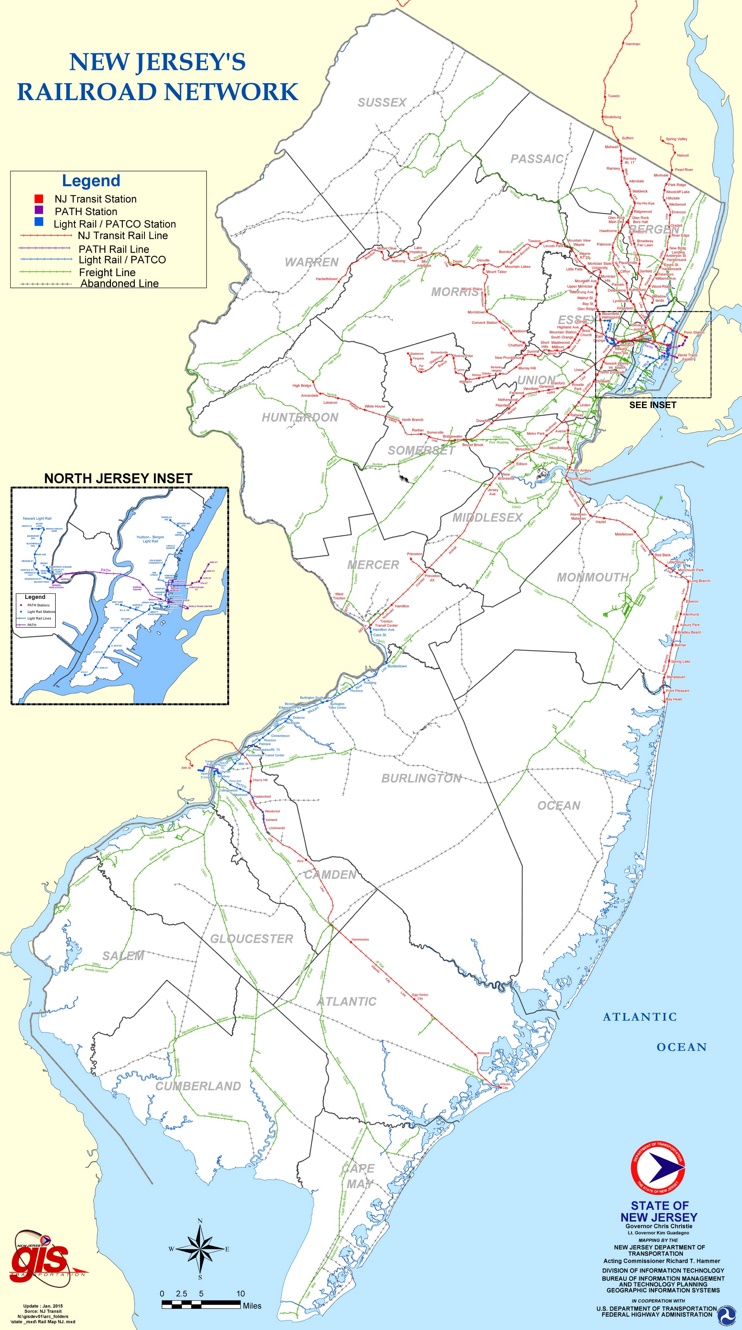 New Jersey railroad map