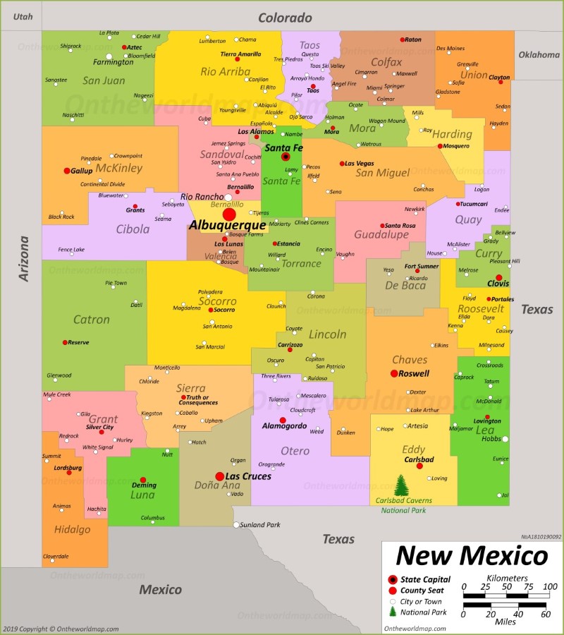 New Mexico State Maps Usa Maps Of New Mexico Nm