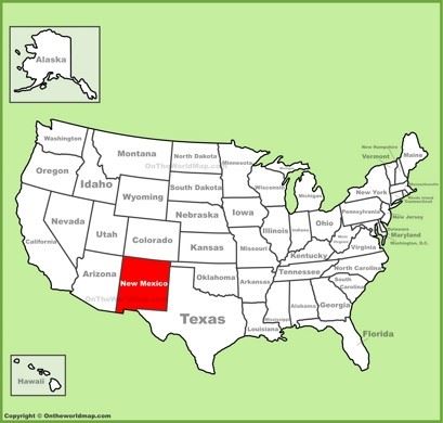 New Mexico Location Map