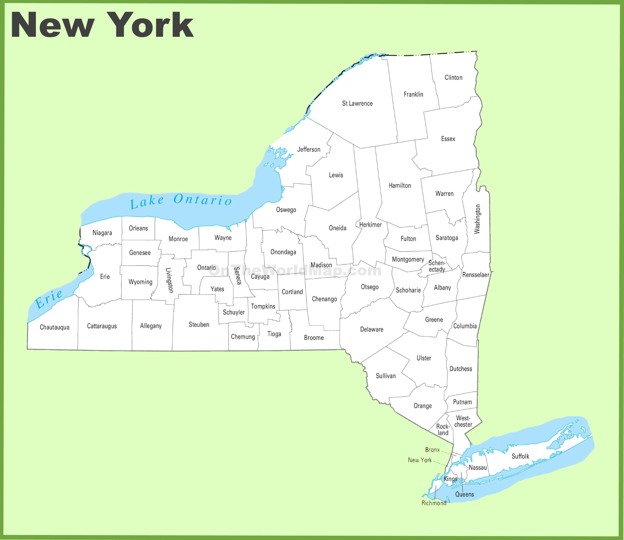 Image result for new york map