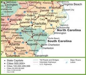 South Carolina State Maps Usa Maps Of South Carolina Sc