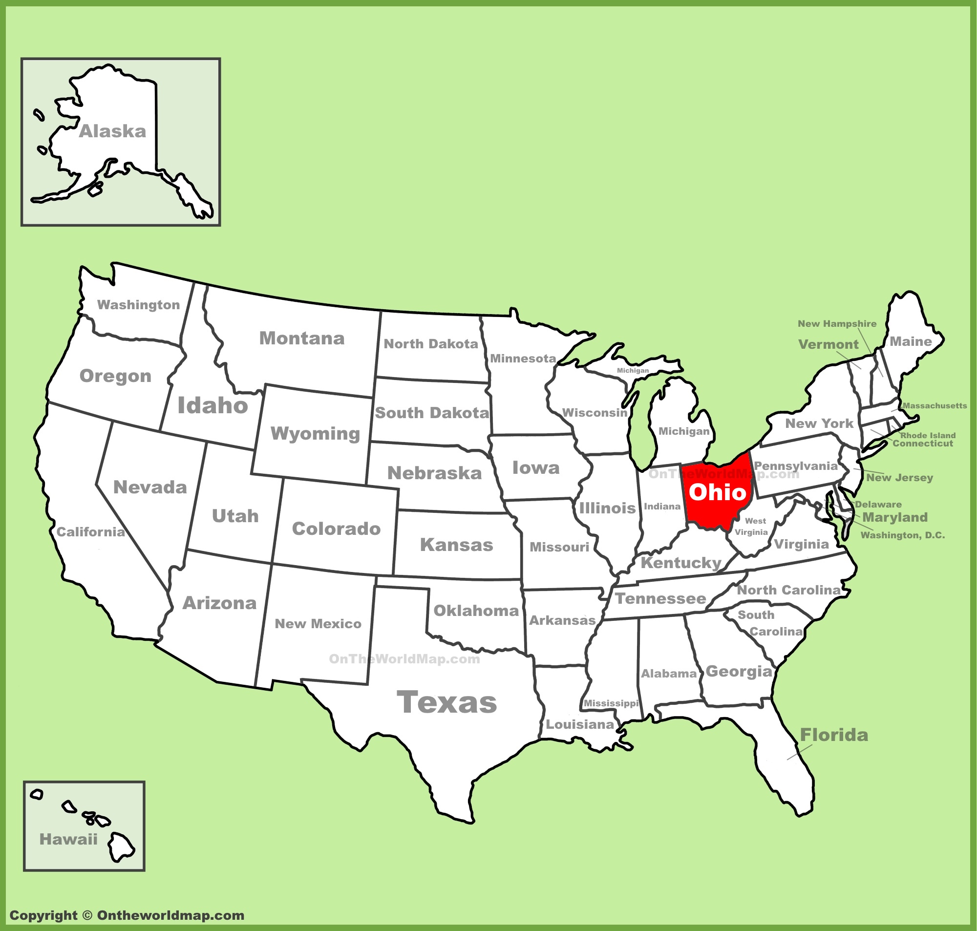 ohio state in us map Ohio State Map Usa Maps Of Ohio Oh ohio state in us map