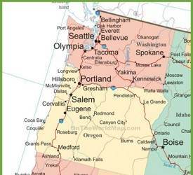 Oregon State Maps Usa Maps Of Oregon Or