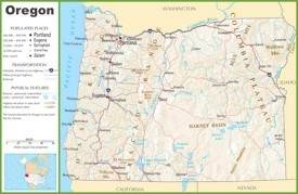 Oregon highway map