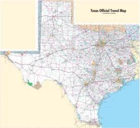 Large detailed map of Texas with cities and towns
