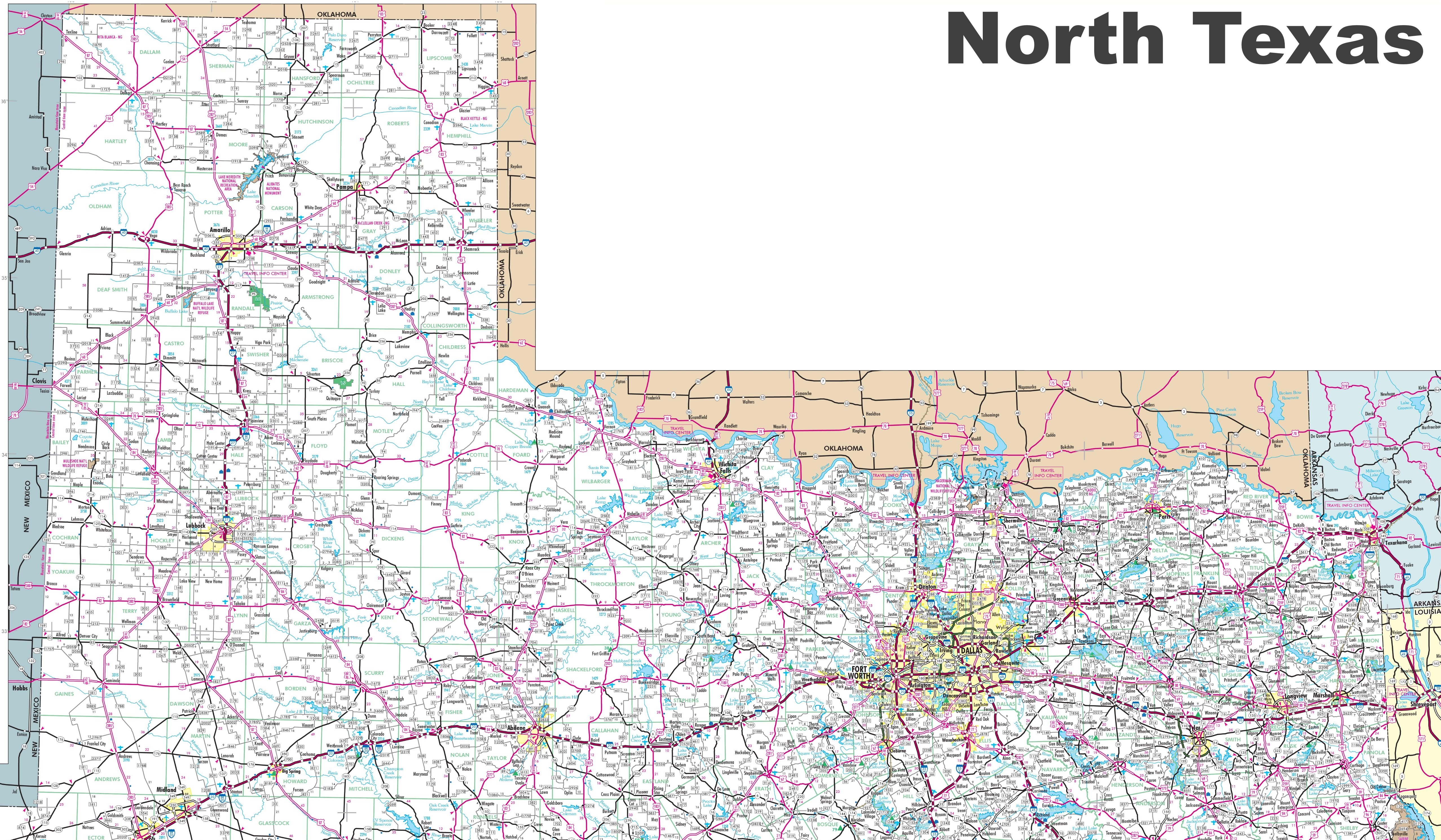 map of north texas counties and cities Map Of North Texas map of north texas counties and cities