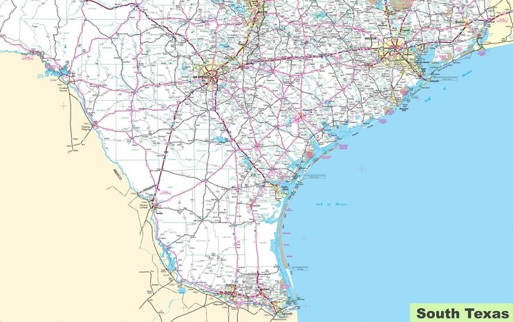 Map Of South Texas 7531