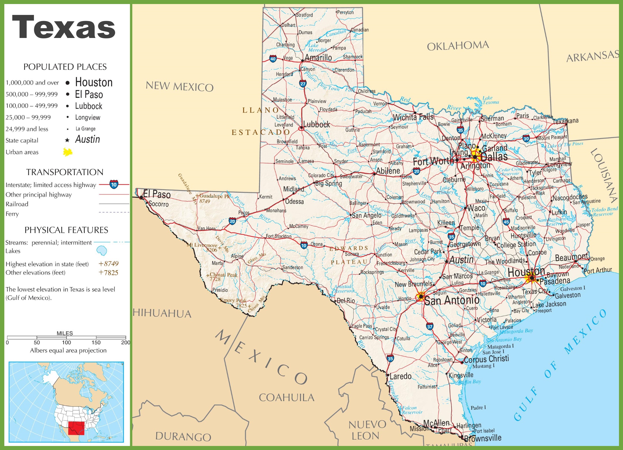 road map of texas highways Texas Highway Map road map of texas highways