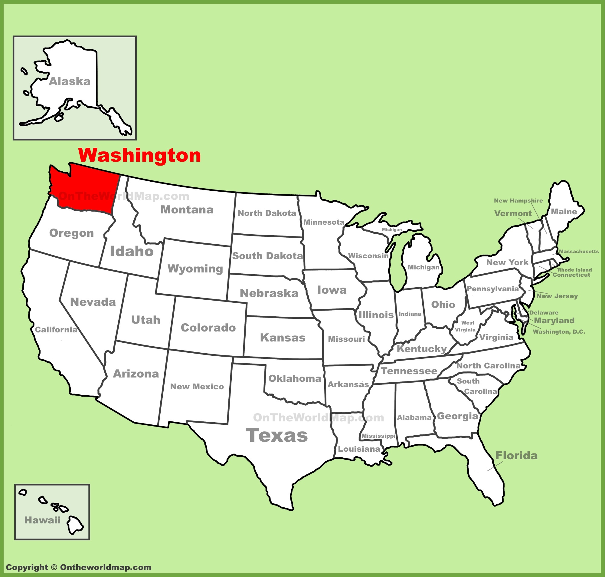 List 98+ Pictures where is washington located on the map Updated