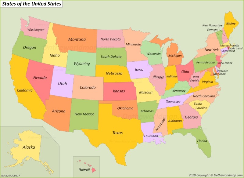 map of us by states Usa States Map List Of U S States U S Map map of us by states