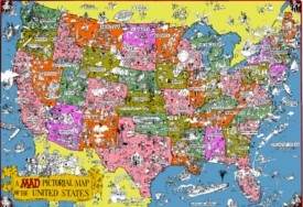 USA pictorial map