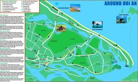 Tourist map of surroundings of Hoi An